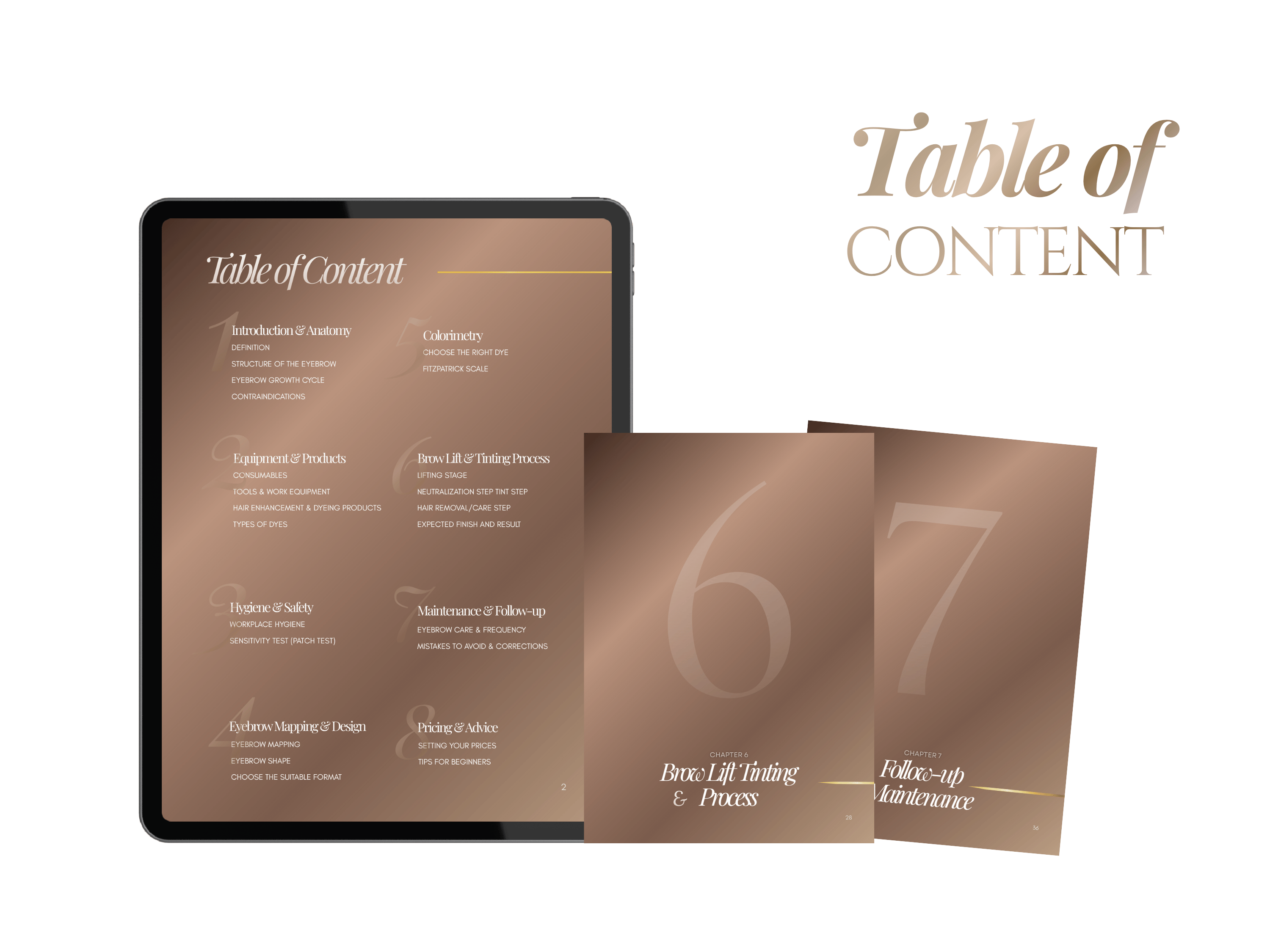 Brow Lamination & Tint Training Manual Template | Editable Canva Training Kit