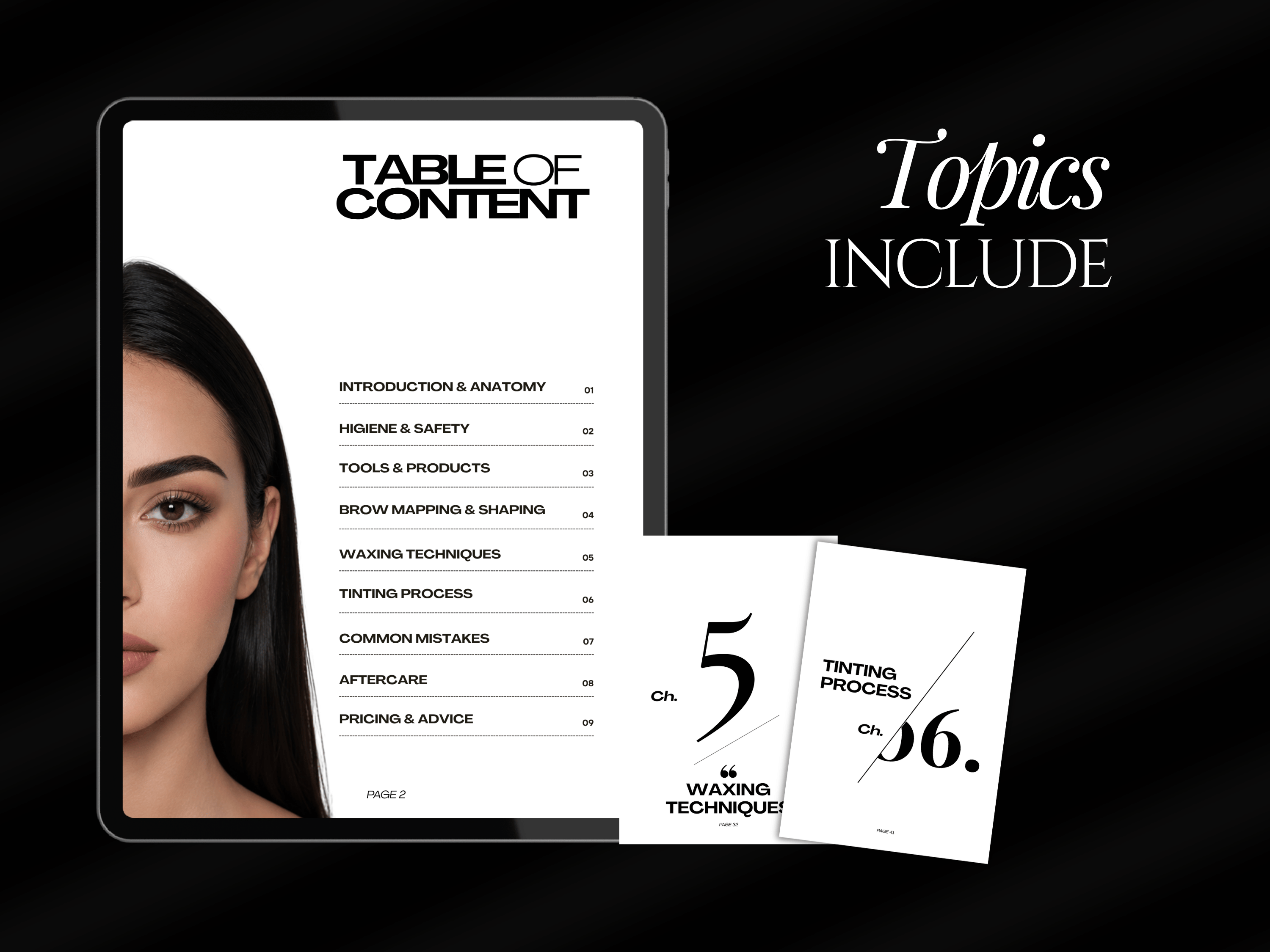 Eyebrow Wax & Tint Training Manual Template | Editable Eyebrow Training Kit Canva