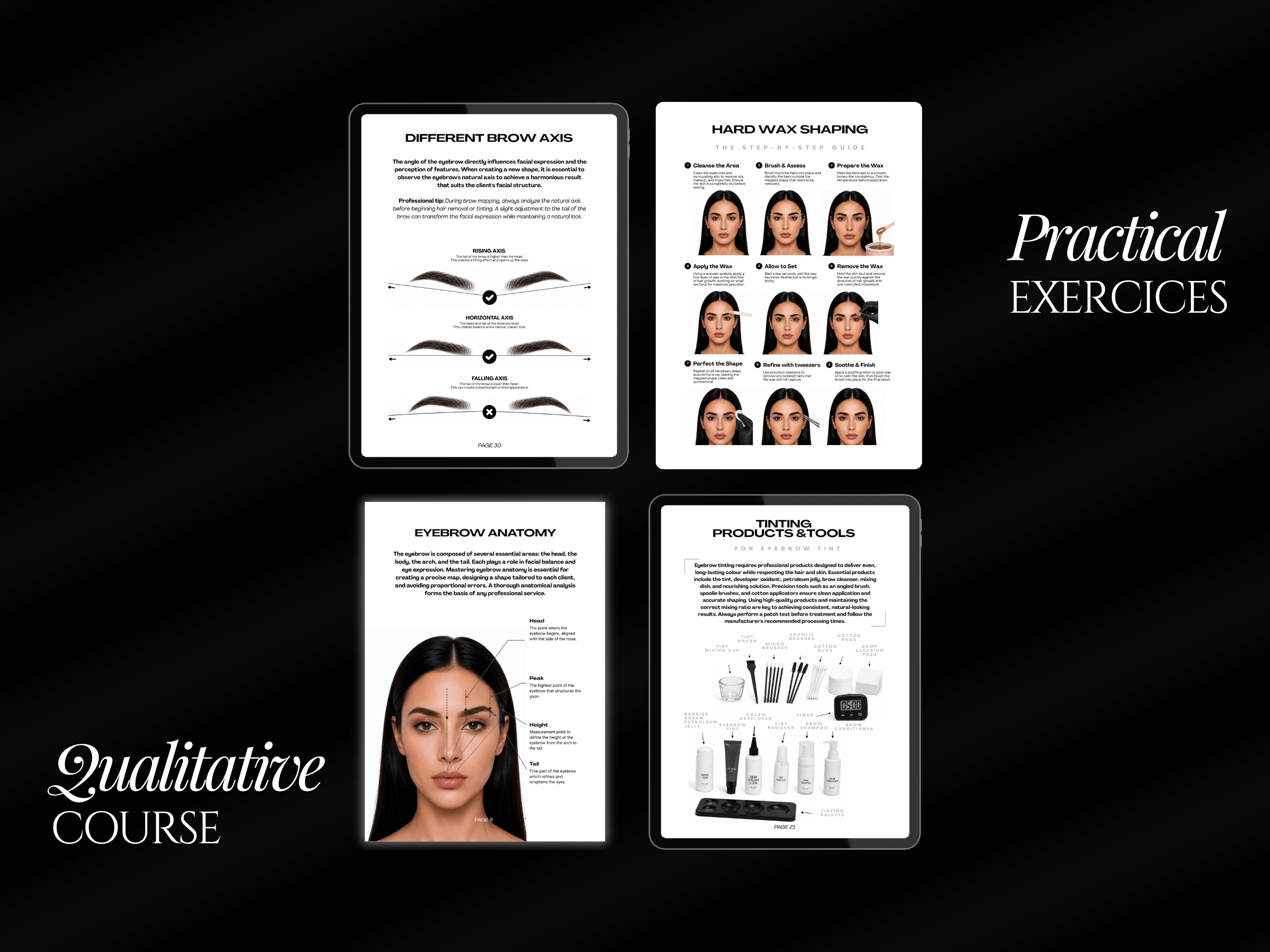 Eyebrow Wax & Tint Training Manual Template | Editable Eyebrow Training Kit Canva
