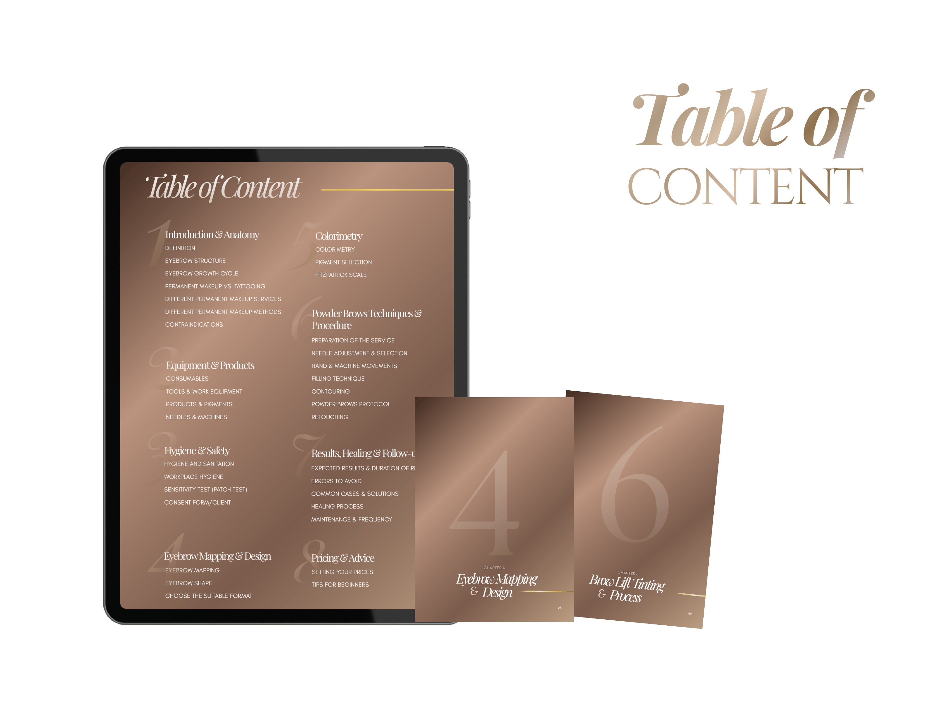 Ombré Powder Brows Training Manual Template | Editable PMU Training Kit Canva