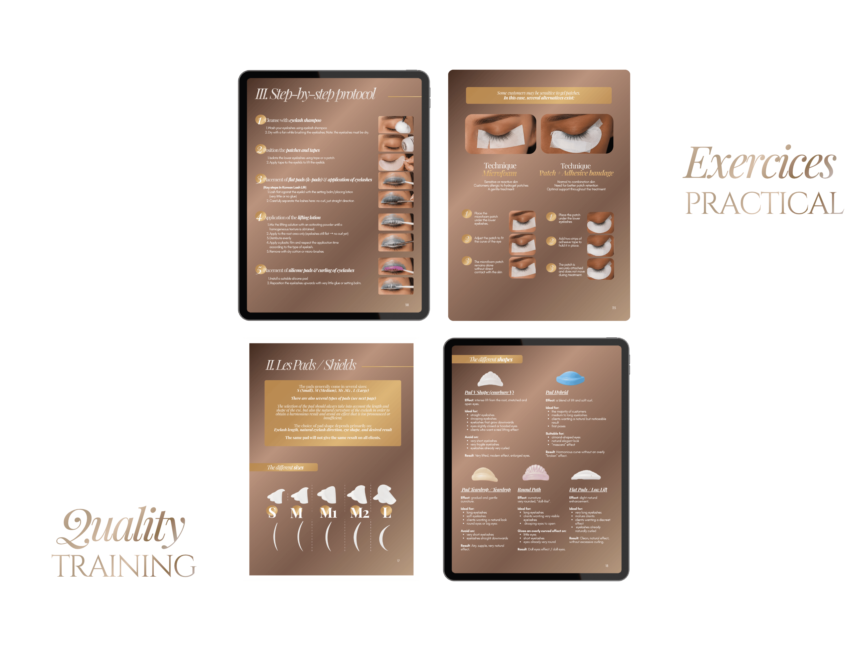 Korean Lash Lift & Tint Training Manual Template | Editable Lash Training Kit Canva