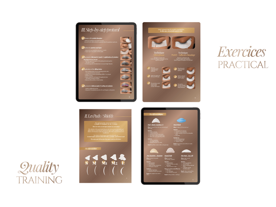 Korean Lash Lift & Tint Training Manual Template | Editable Lash Training Kit Canva