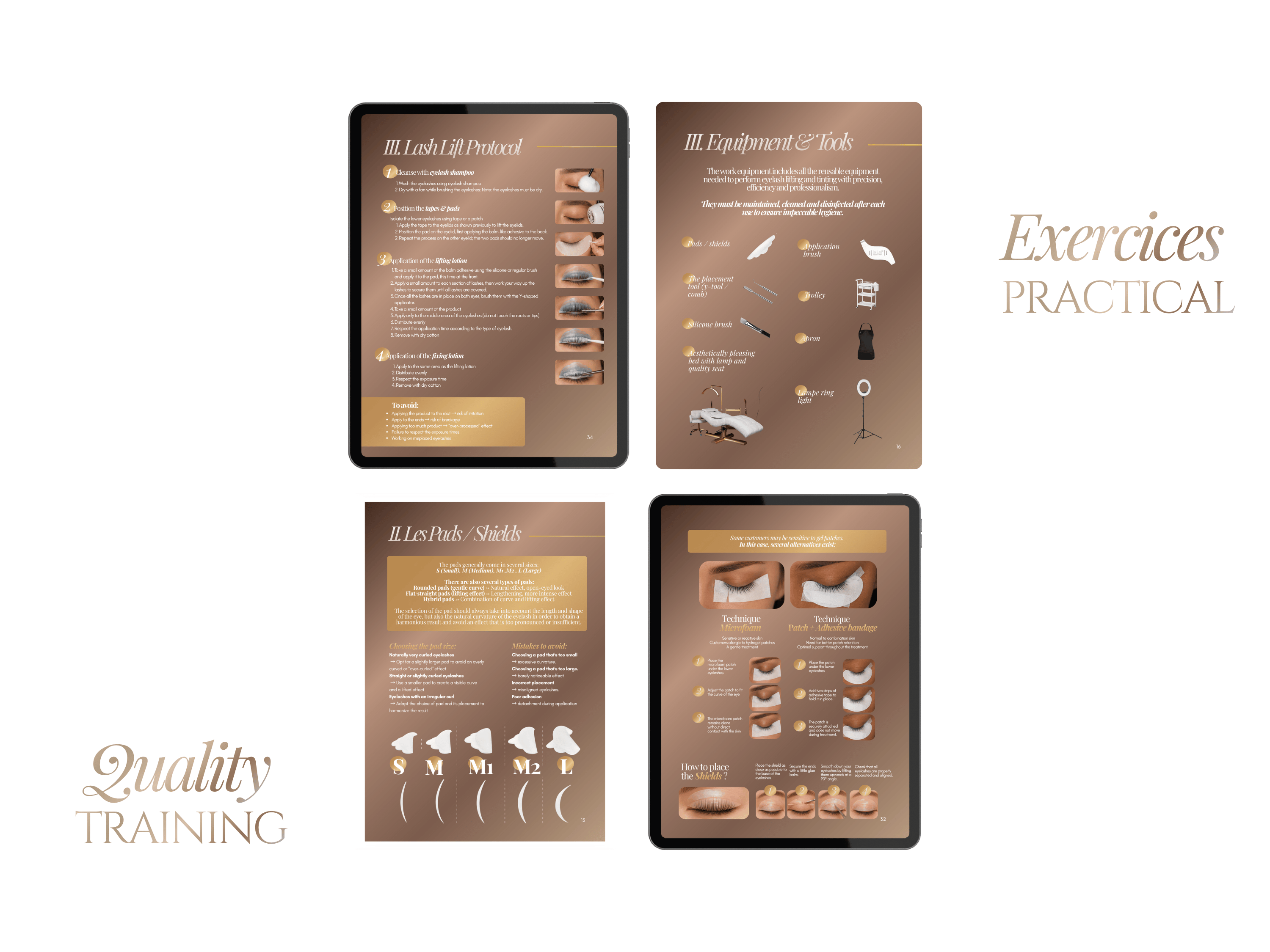 Lash Lift & Tint Training Manual Template | Editable Lash Training Kit Canva