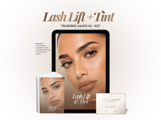 Lash Lift & Tint Training Manual Template | Editable Lash Training Kit Canva