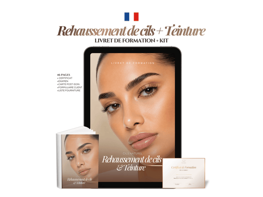 Modèle de Manuel de Formation Lash Lift & Teinture | Livret & Kit de Formation Cils Canva