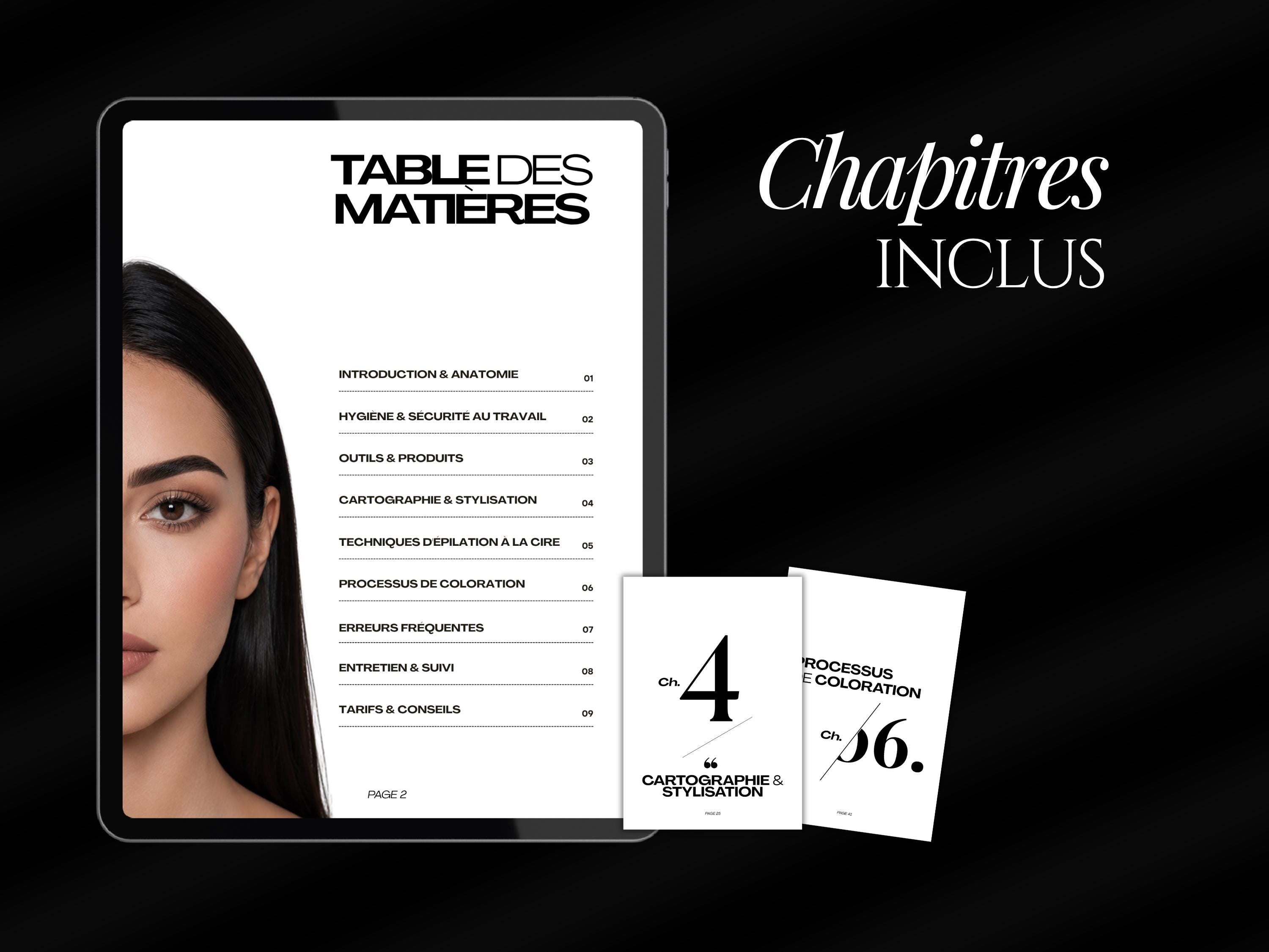 Modèle de Manuel de Formation Eyebrow Wax & Tint | Livret de Formation & Pack Canva – product preview 4