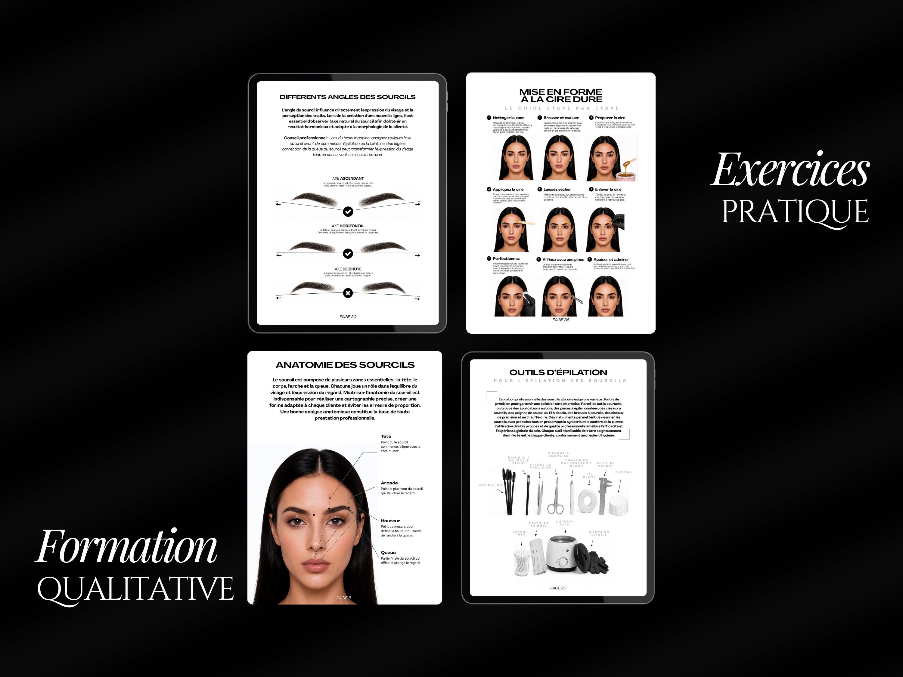 Modèle de Manuel de Formation Eyebrow Wax & Tint | Livret de Formation & Pack Canva – product preview 5