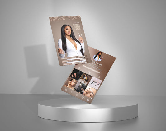 Brows Business Card Template | Editable Canva Design – product preview 5